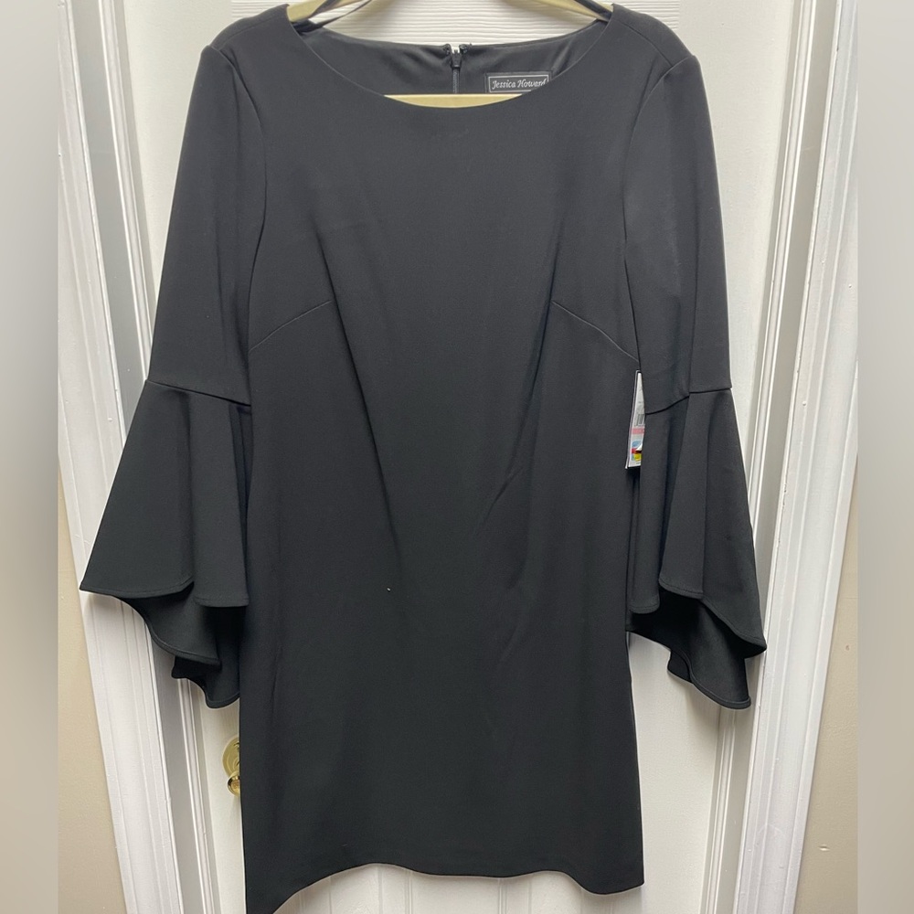 Jessica Howard Black Long Sleeve Dress